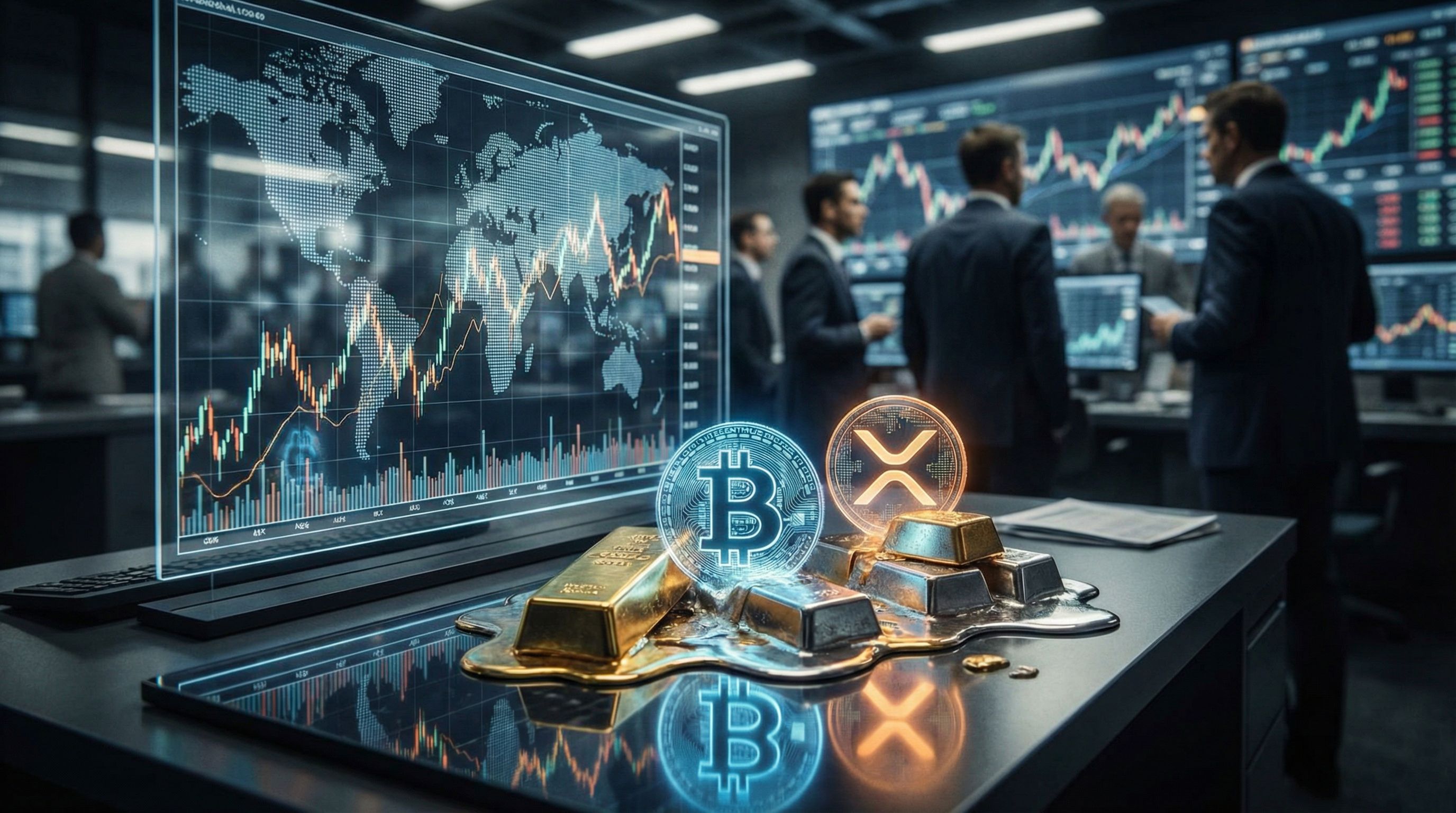 三个月时差”引发流动性多米诺效应……黄金白银大涨，比特币、XRP、HBAR强势行情的前奏？