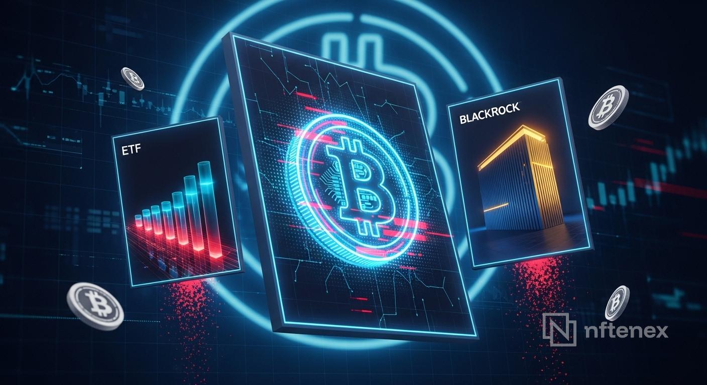 比特币因贝莱德资金转移及ETF资金外流承压下跌