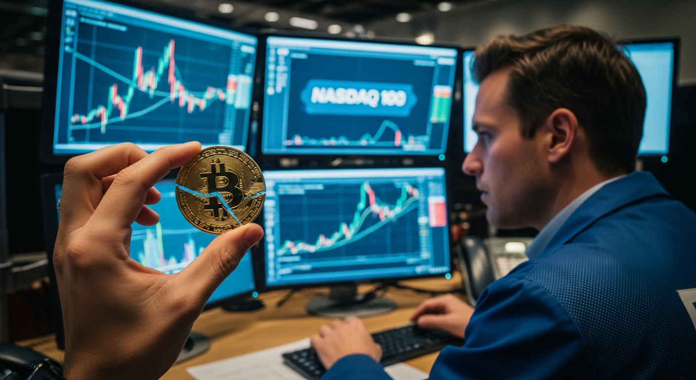 105亿美元期权即将到期…比特币与纳斯达克100相关性达90% “科技股走势决定其涨跌”