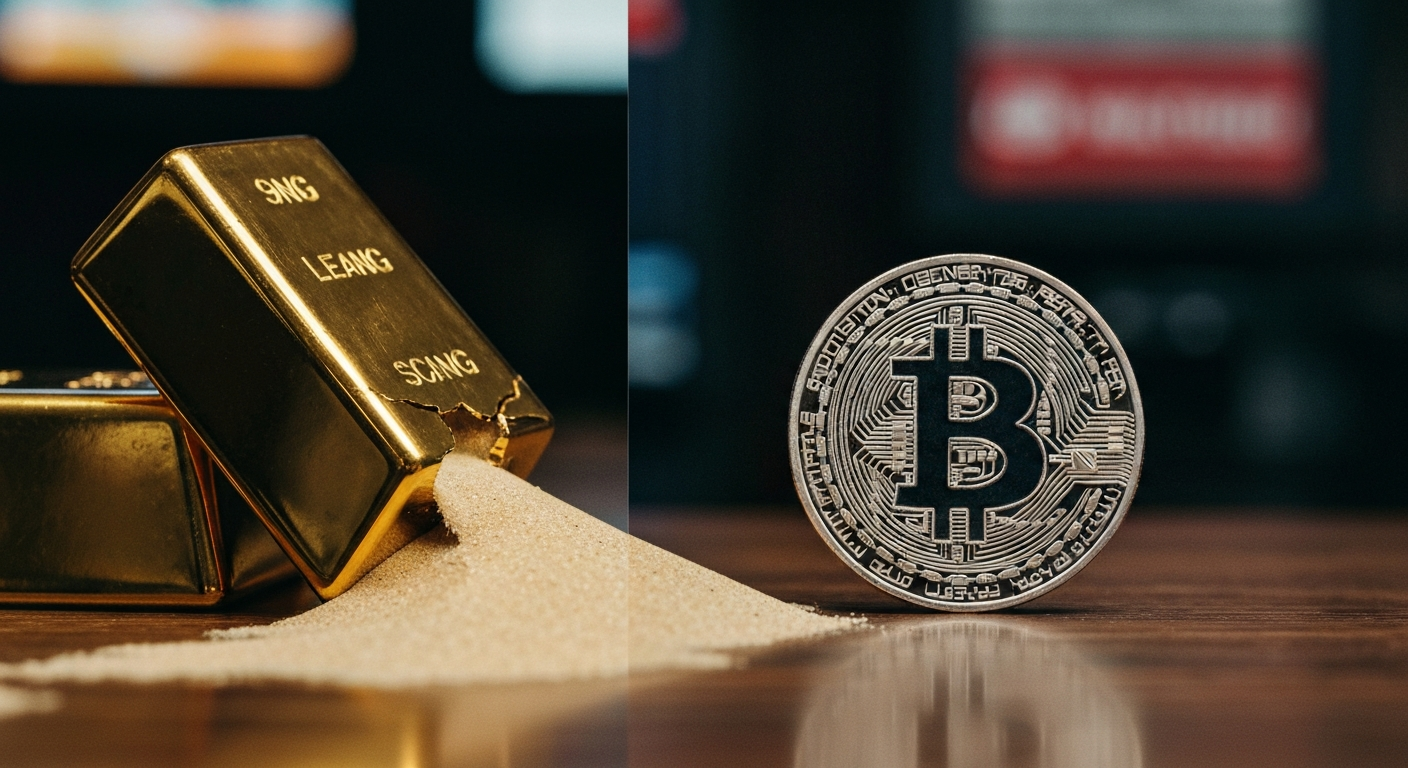 比特币ETF资金流入逆转黄金避险格局