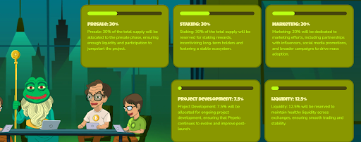 Pepeto项目进展图