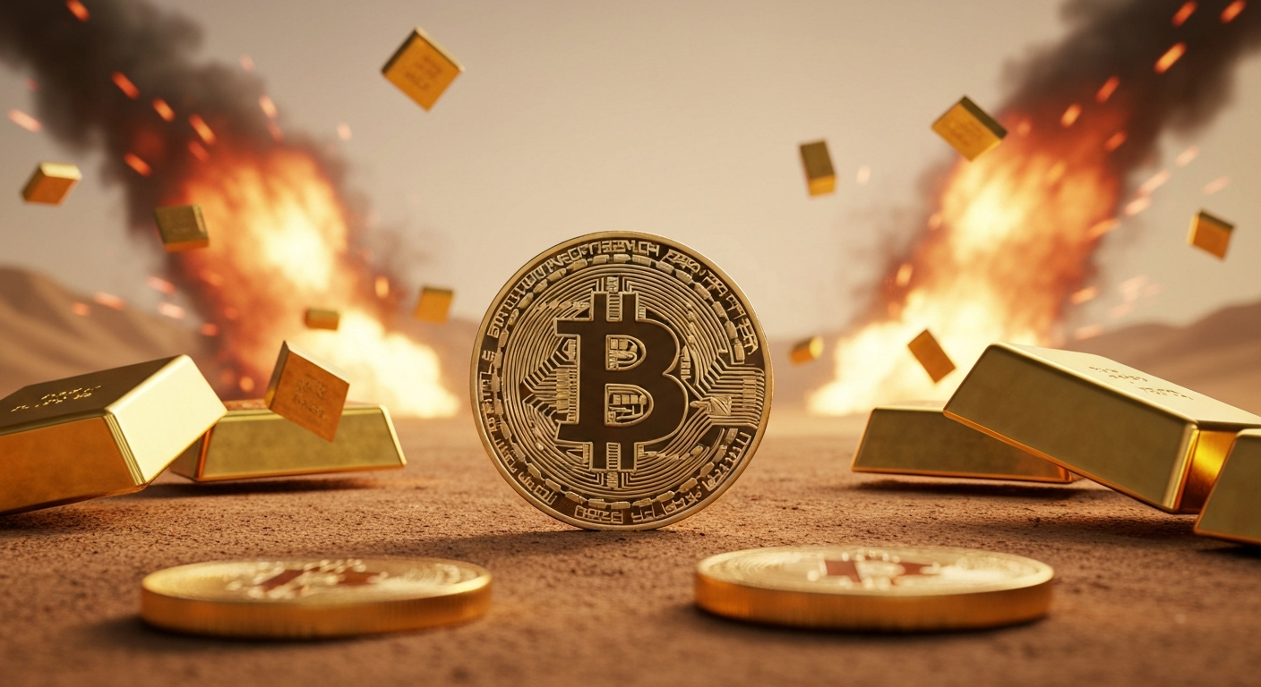 比特币避险属性凸显，黄金遭遇资金外流