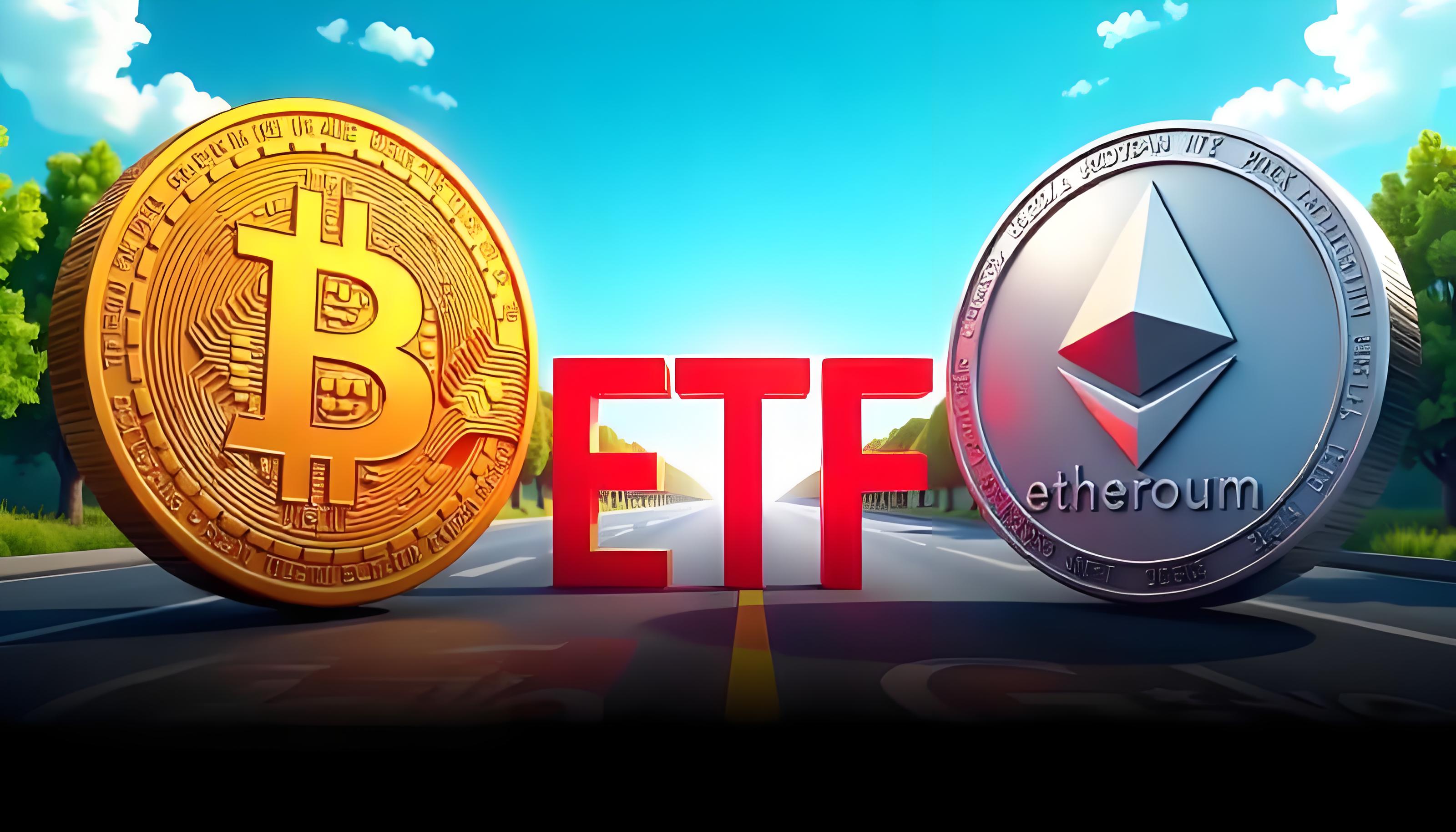 比特币ETF持续吸金，以太坊遭抛售