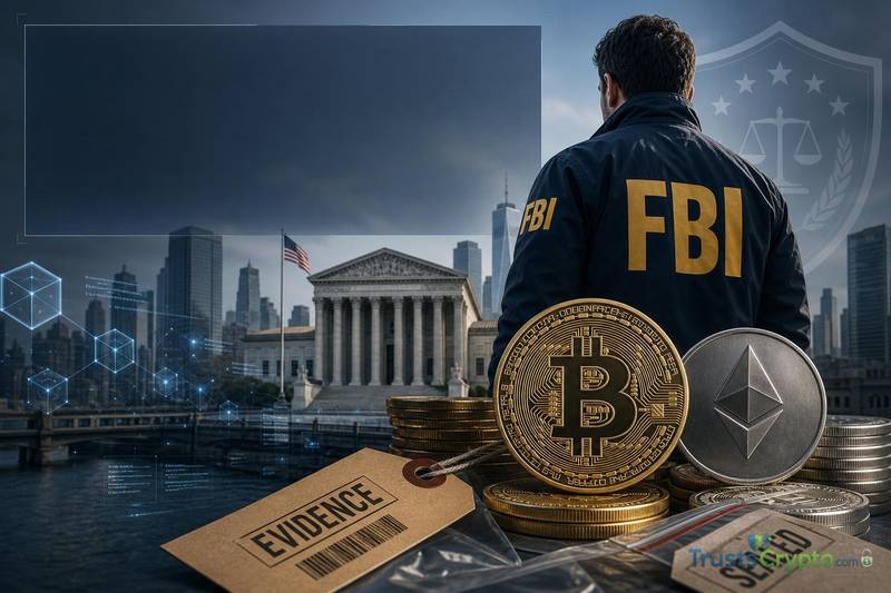 美FBI查获80亿加密货币创纪录