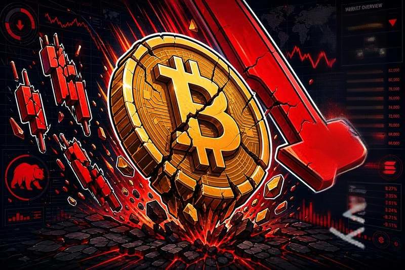 比特币跌破7万关口引发连锁抛售