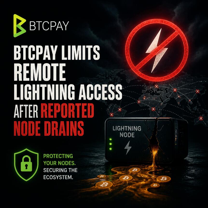 BTCPay Server紧急封禁远程访问防窃取