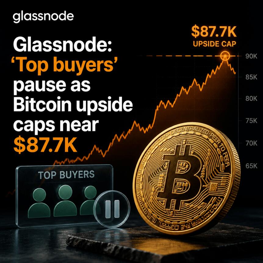 Glassnode：比特币上行空间逼近87,700美元之际，“主要买家”暂停买入