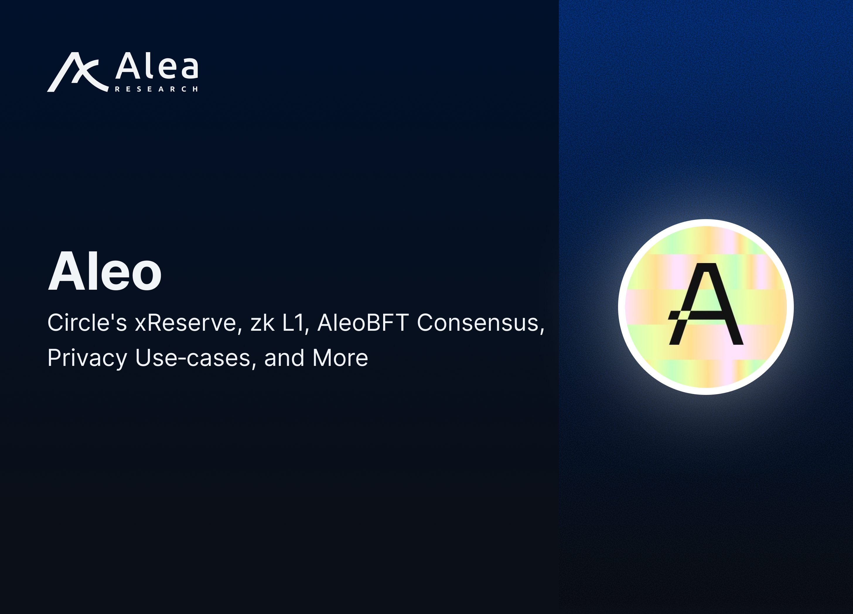 Aleia Research发布基于Aleo的稳定币“USDCx”报告…“实现企业机密保护与合规双赢”