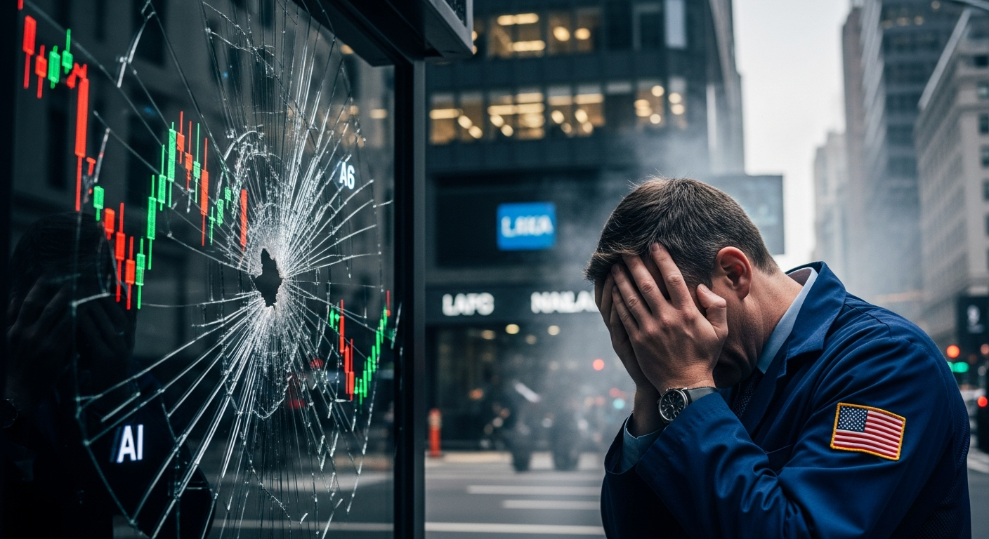 **标题翻译：**“幽灵GDP”预警引发热议，IBM股价暴跌13.1%，比特币较峰值腰斩过半