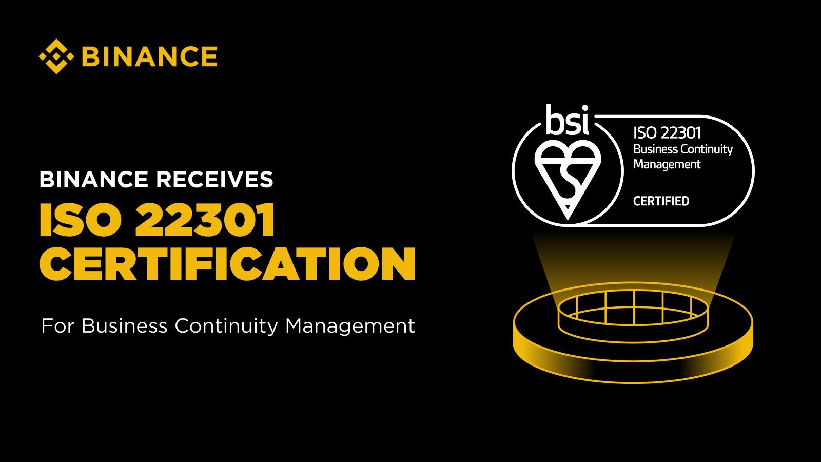 全球头部加密平台获ISO 22301认证 强化运营韧性与合规体系