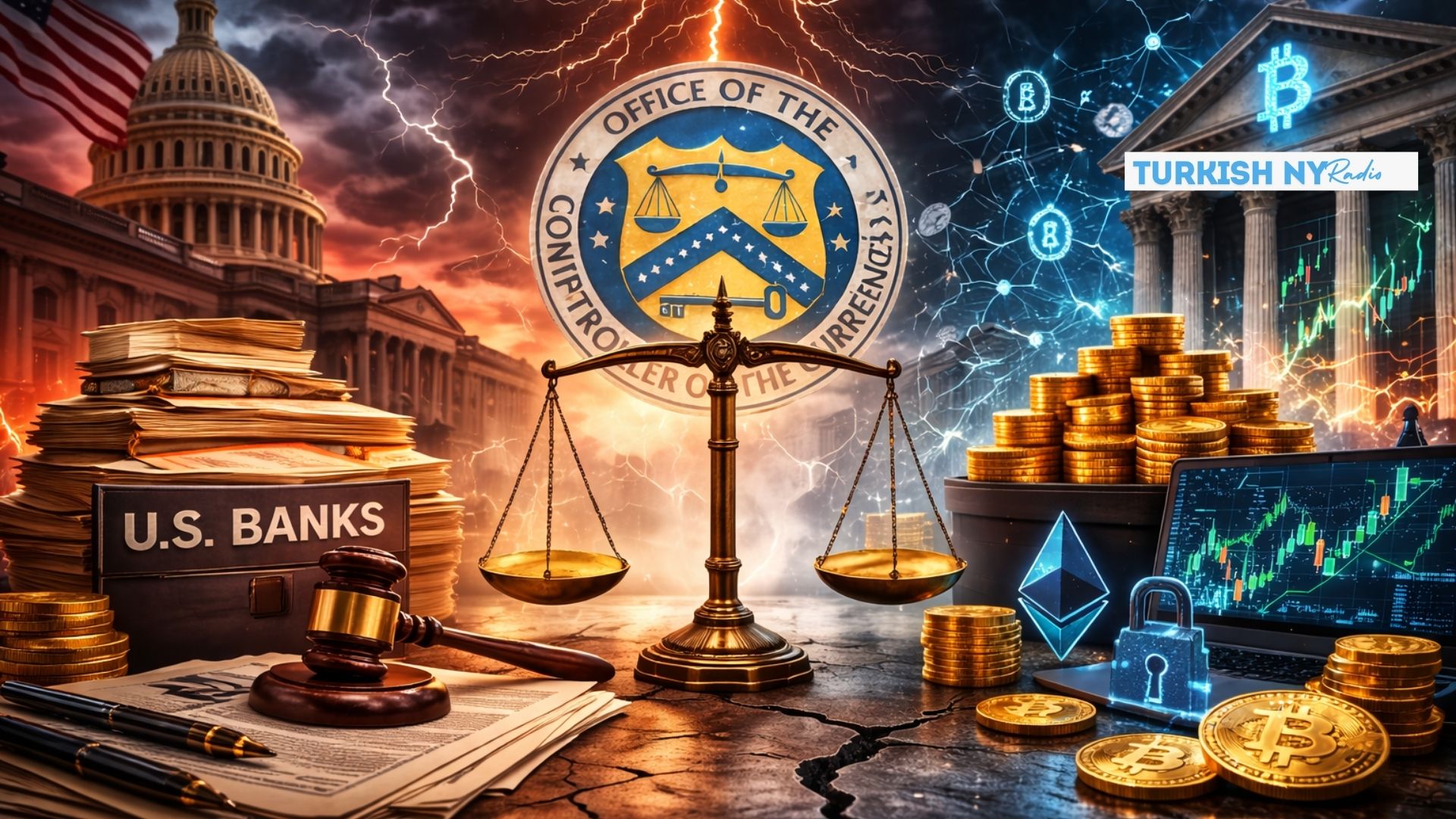 OCC加密特许权争议引爆银行与加密行业法律博弈