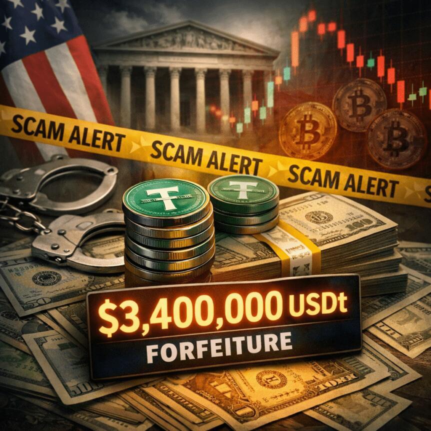马萨诸塞州启动民事没收程序追回344万美元欺诈性USDt资金