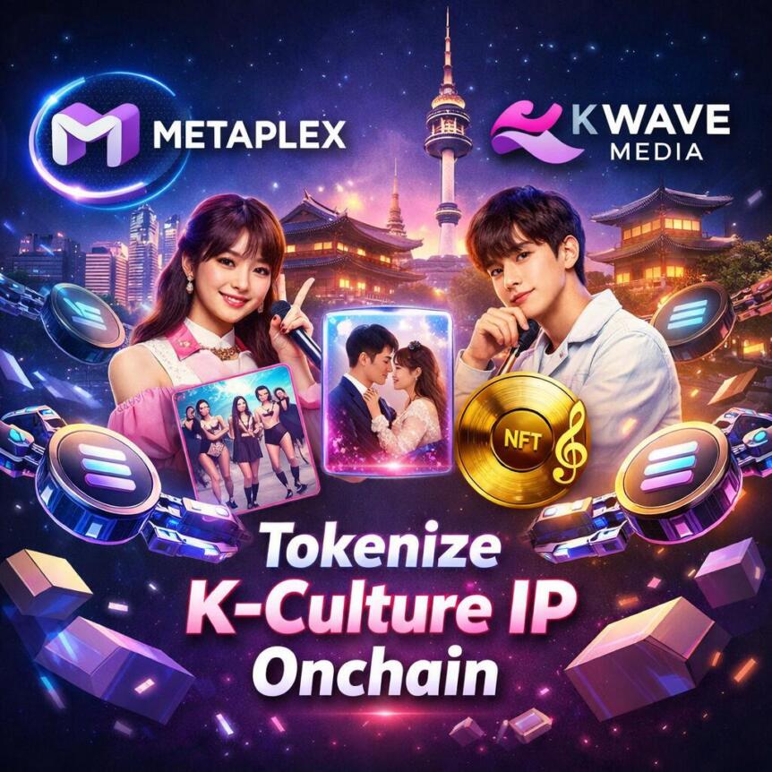 Metaplex携手K Wave Media推韩流IP上链