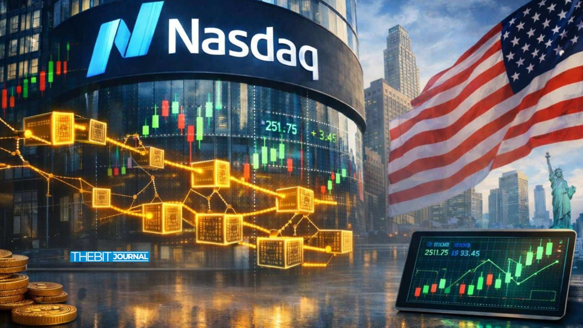 纳斯达克代币化股票试点获批，区块链金融迎关键突破