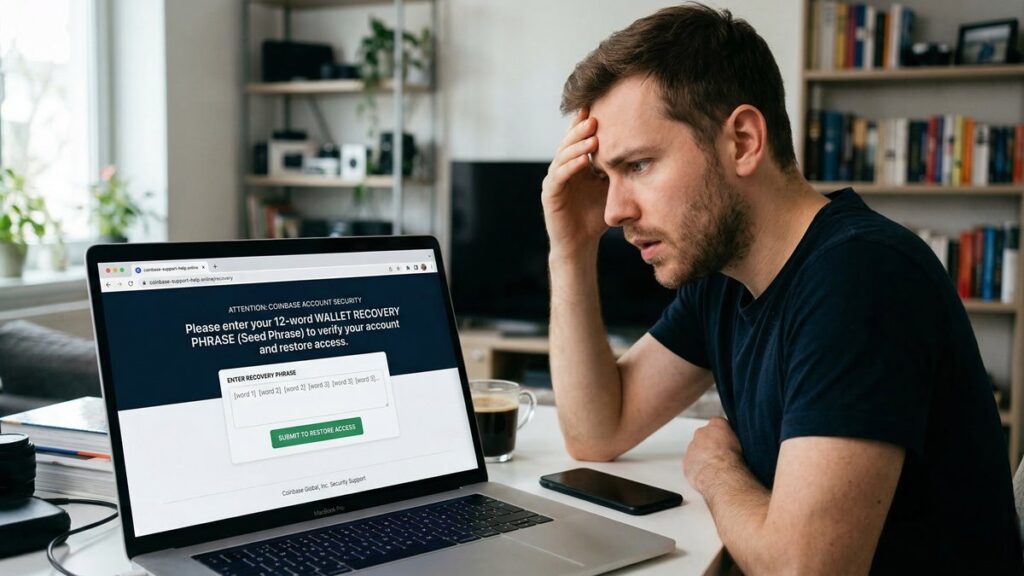 官方页面明文索取助记词引安全危机