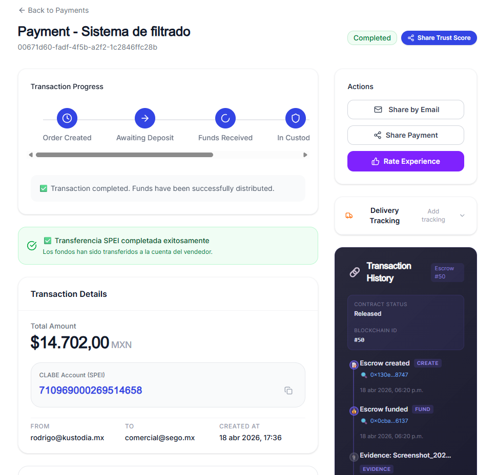 Kustodia平台功能展示图