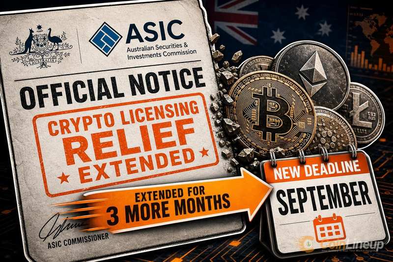 ASIC延长加密牌照宽限期至2026年9月