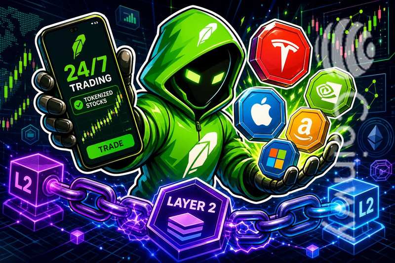Robinhood推24/7代币化股票交易