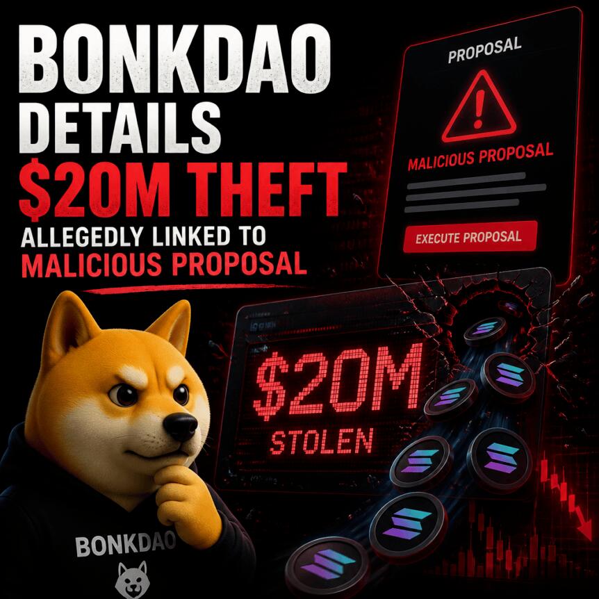 BonkDAO金库遭劫2000万美元 治理漏洞成焦点