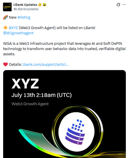 Web3 Growth Agent 上线行情图