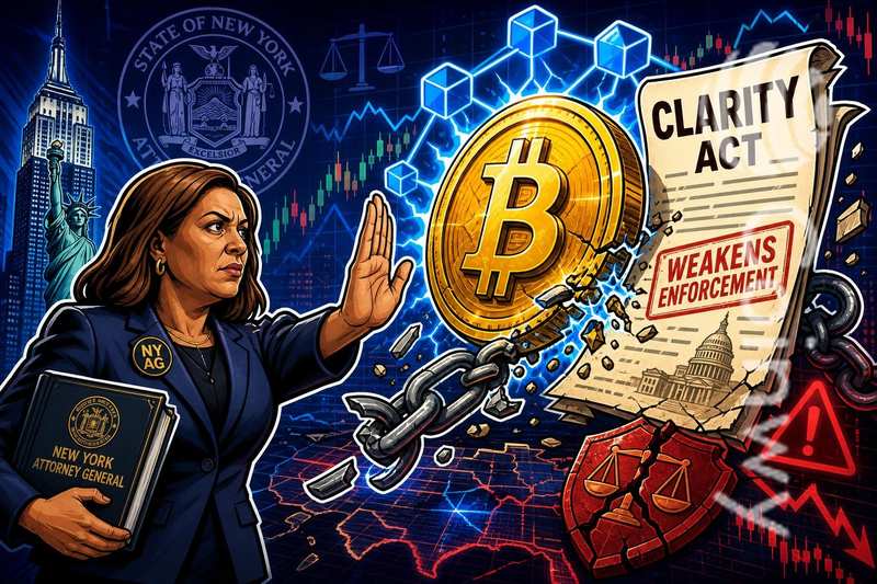 CLARITY法案引争议：纽约总检察长警告州权受威胁