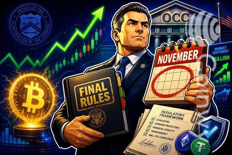 OCC加速发布稳定币新规，11月成关键节点
