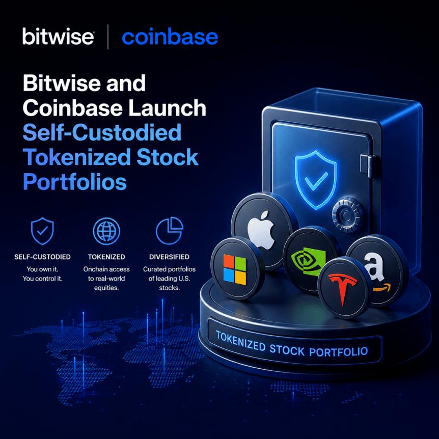 Bitwise推代币化股票自动组合，非美投资者迎新机遇