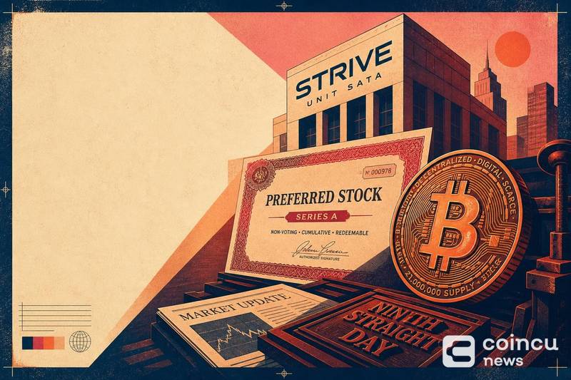 Strive Unit SATA 连续第九日通过优先股购入比特币
