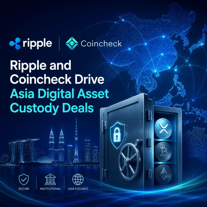 Ripple与Coincheck引领亚洲数字资产托管交易
