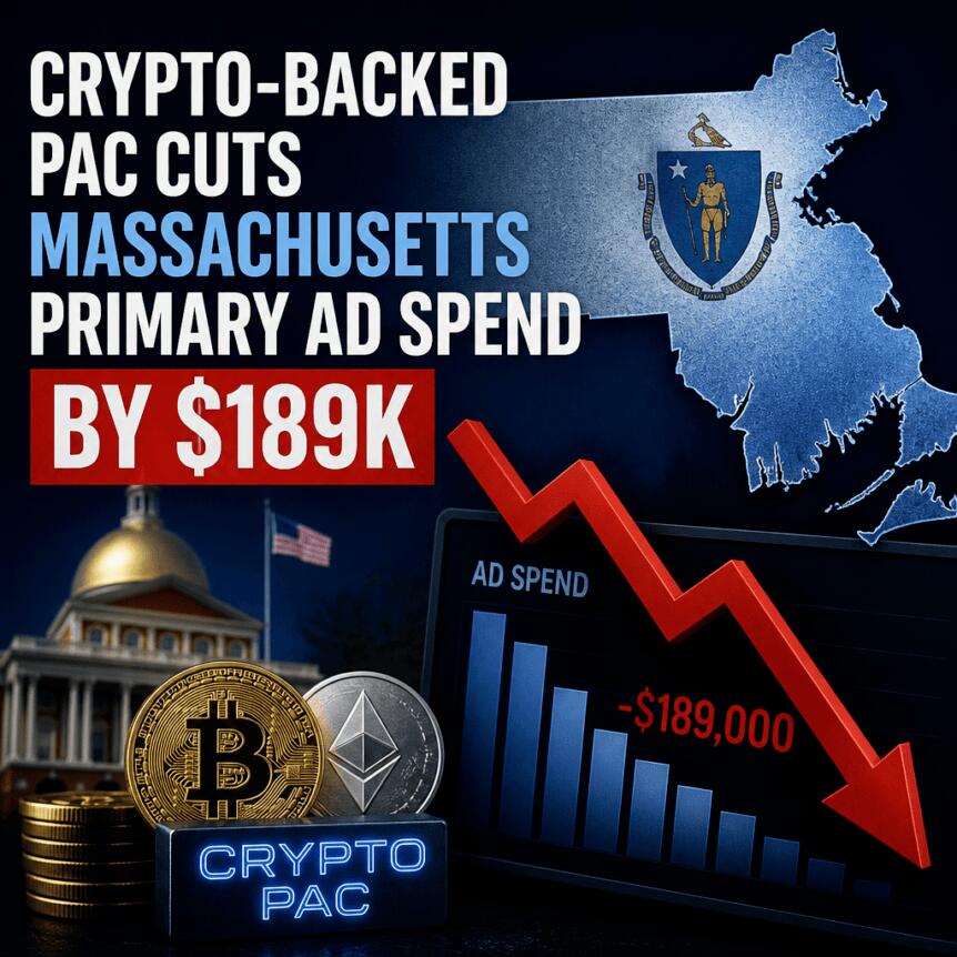 加密货币支持的PAC削减马萨诸塞州初选广告支出18.9万美元