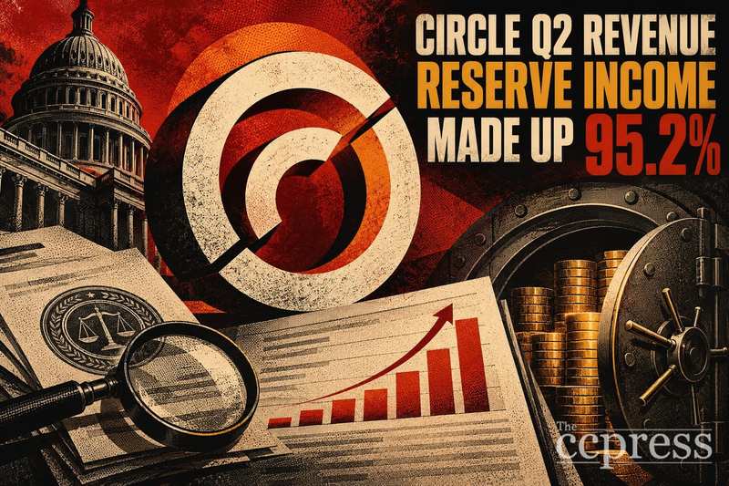 Circle第二季度收入：储备金收入占比达95.2%